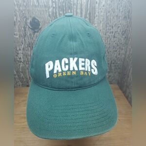 Green Bay Packers Hat Cap Adjustable Strapback One Size Embroidered Unisex